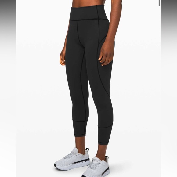 Lululemon In Movement Tight 25" *Everlux in Black Women’s Size 4 - Picture 2 of 8